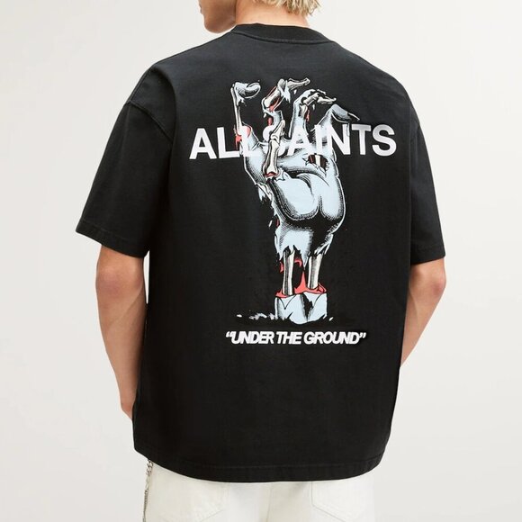 AllSaints Organic Cotton Undergang T-Shirt. Sz: Large